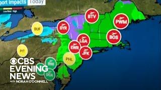 Severe weather impacts the East Coast