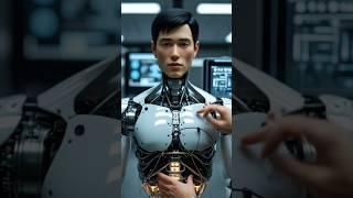 "Realistic Male Robot Brought to Life in Futuristic Lab  #Shorts"