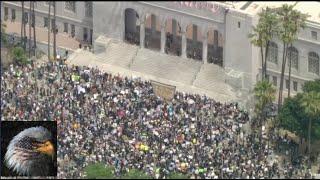 Large LA PROTEST in Downtown/Standoff?