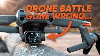 FPV DRONE vs. NORMAL DRONE Battle (gone wrong )