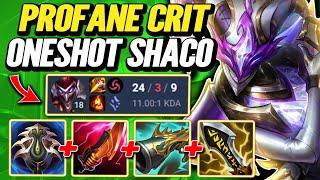 24 Kills Profane Crit Assassin Shaco! - S14 Plat [League of Legends] Full Gameplay - Infernal Shaco