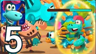 DINO BASH : Viaje en el Tiempo | ISLA 5  *LEVEL 1 - LEVEL 7  Gameplay Walkthrough Part 5 