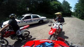 Pulled over on my Yamaha Raptor! Cops - Doing it right.