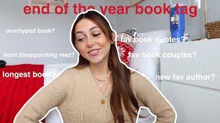 end of year book tag  | bookmas day 12