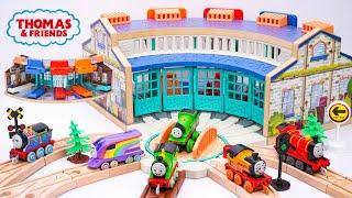 Thomas & Friends Track Toys Collection ASMR | Thomas & Friends Wooden Railway Tidmouth Train Set