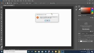 Photoshop Fix Error: could not complete your request because of a problem parsing the JPEG data