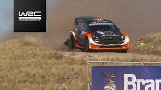 WRC - YPF Rally Argentina 2017: Mads Østberg smashing right rear suspension