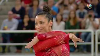 Aly Raisman floor exercise olympics all around -Rio 2016.