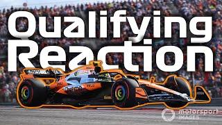 Lando Norris Leads Max Verstappen After George Russell Crash | USA F1 Qualifying Reaction