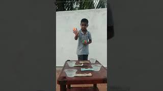 Throw ball into bowl win money challenge nithya sanjay harish nethran