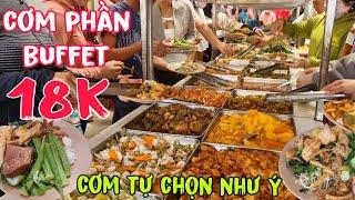 Khách ùn ùn kéo đến đông kẹt cả khúc đường chỉ vì ăn cơm buffet tự chọn bao no Như Ý