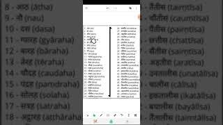 NUMBERS 1-50 IN HINDI | #shorts | #agnisiragugal | #numbersinhindi