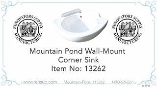 Mountain Pond Wall Mount Corner Sink | Renovator's Supply