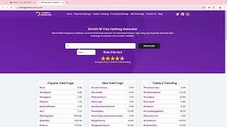 Viral Hashtag Generator Tool  Toolszu Hashstag Generator