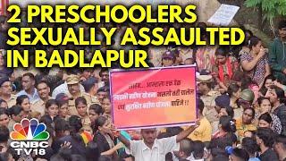 Maharashtra News: Massive Protests In Badlapur Over Sexual Assault In School | Thane | N18V