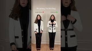 Wearing Vs Styling | Straight cut jacket | Hourglass and rectangle body shapes