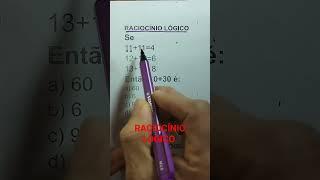 RACIOCÍNIO LÓGICO #matemática #matematicamente #maths