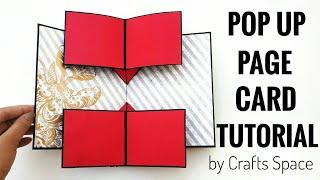 Pop Up Photo Page Card Tutorial | Scrapbook Ideas | Cards for Scrapbook Album | By Crafts Space