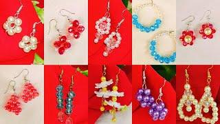 10 daily wear beaded earrings- Make beaded earrings with me. Suitable for all dress types #tranding