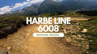 Harbe Line 6008 Blau Bikepark Sölden Bikerepublik ganze Strecke POV RAW