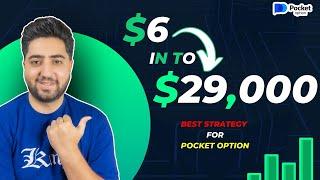  Perfect Strategy For Pocket Option  $6 to $29,000  Live trade #pocketoption #binaryoptions