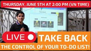 [LIVE] Take Back Control of Your To-Do Lists - Free Task Management Workshop