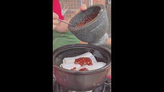 Braised beltfish mukbang at the Korean old house