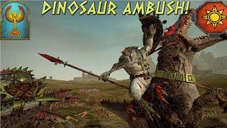 DINOSAUR AMBUSH ! (Tournament) A Rubber Duck of War VS Nekhbet  - Lizardmen vs Tomb Kings,game 1