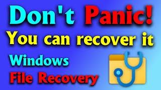 Recover permanently deleted files and folders with Windows File Recovery WINFR