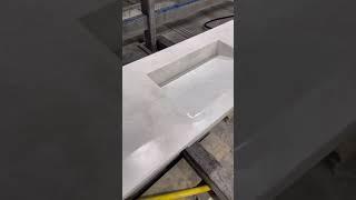Интегрированная раковина  из кварцевого агломерата