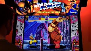 X-Men: Children of the Atom Arcade Cabinet MAME Playthrough w/ Hypermarquee