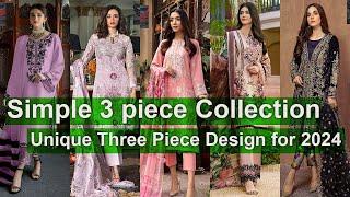 Simple 3 piece Collection || Unique Three Piece Design for 2024