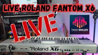 LIVE ROLAND FANTOM X6 - COM TIAGO MALLEN (LINK DOS SORTEIOS NA DESCRIÇÃO) #teclado