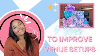 5 Steps to improve your Event Venue Decor Setups!! ll Miss Event Planner