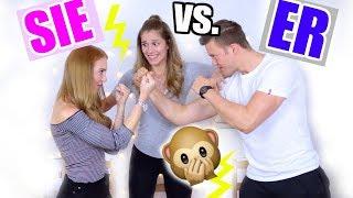 BFF vs. MANN Makeup CHALLENGE! Laura oder Hendrik?!  BarbaraSofie