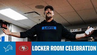 Lions at 49ers postgame locker room celebration