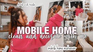 *DECORATING MY DOUBLE WIDE TRAILER* | adding some living room decor | mobile home makeover