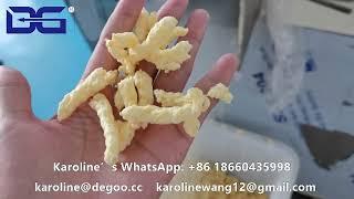 how to make kurkure cheetos food by corn grits nik naks extruder machine production line by DG