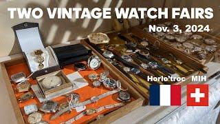 Vintage Watches, Clocks and Watchmaking Tools at the Horlo'troc and MIH Watch Fairs