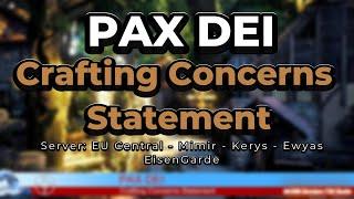 Pax Dei - Crafting Concerns Statement NEWS