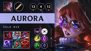 Aurora Mid vs Galio: Dominating - KR Master Patch 14.24