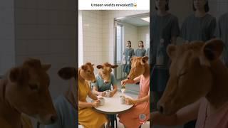 Human serving the cows | AI parallels the universe | #trending #aigenerated #aiuniverse