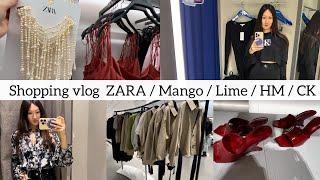 Big shopping vlog ZARA /Mango / Calvin klein / Lime / try on / примерка