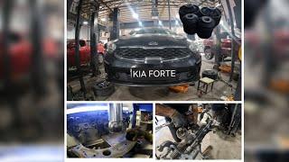 استبدال بوش طبلة - لاستيك رباط عرضاني و شمعات ... كيا فورتي 2019-2023 kia forte ... فرممه