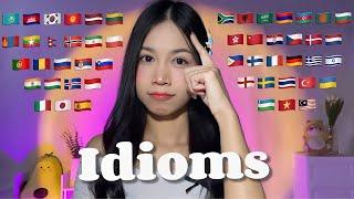 ASMR Trying Idioms in 52 Different Languages | Idioms Around The World 