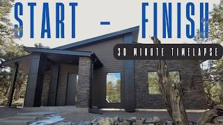 Building a House in 30 Minutes: Timelapse Magic | Foundation to Finish