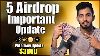 Airdrop Updates | XION, MEMEFI, MAJOR, Node pay Wallet update | Listing & Withdraw Update