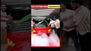 Top 3 Indian YouTubers Own Most Expensive Car | #themridul #elvishyadav #crazyxyz #shorts