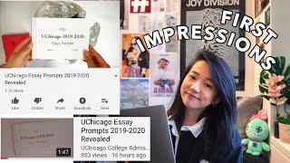 Analysing UChicago Essay Prompts 2019-2020!!