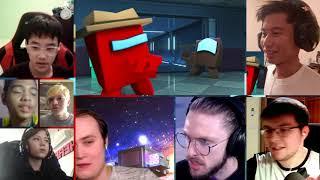 AMONG US  Minecraft Animation Music Video (“Lyin’ To Me” Song by CG5) [REACTION MASH-UP]#1137